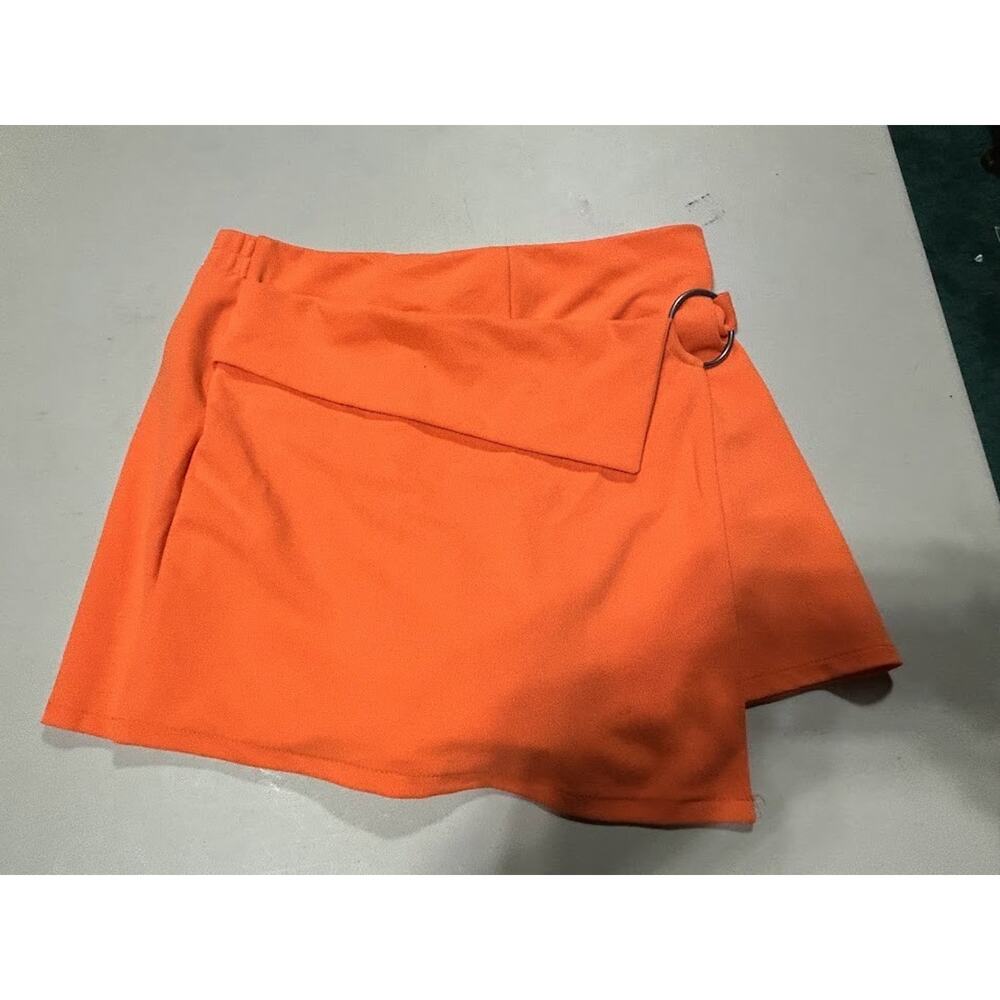 Versona Orange Mini Skirt Skort Shorts Women's M